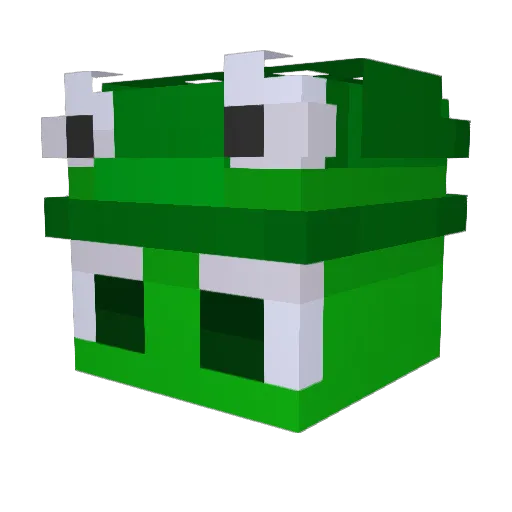 XxPixelPhantomxX Minecraft avatar head, 3D render