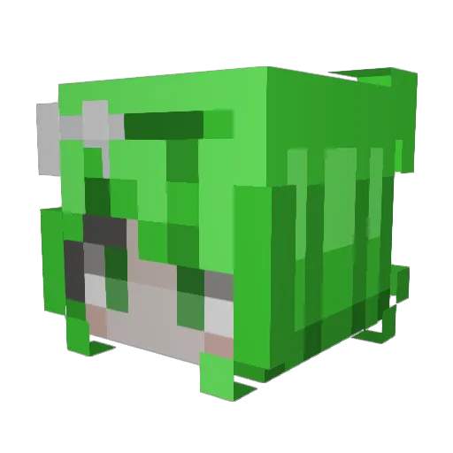 XxPotatoxX7875 Minecraft avatar head, 3D render