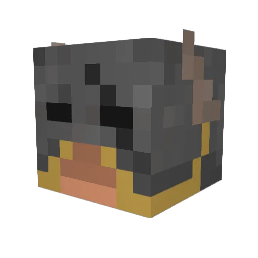 XxPro_V3TNxX Minecraft avatar head, 3D render