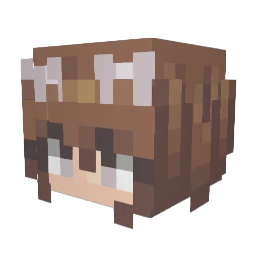 XxQueenGxX Minecraft avatar head, 3D render