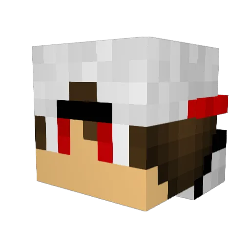 XxRAPTORxX17 Minecraft avatar head, 3D render