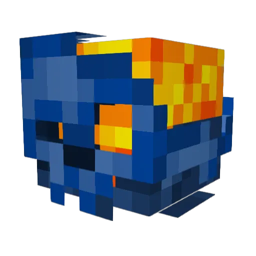 XxRedSwordxX Minecraft avatar head, 3D render