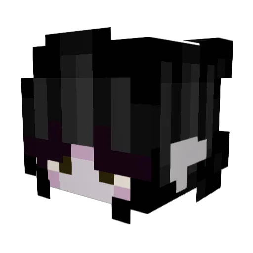 XxSadCatxX Minecraft avatar head, 3D render