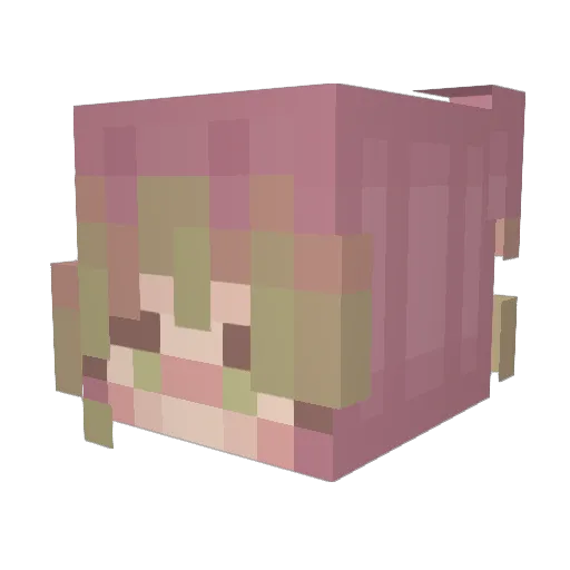 XxSakuraleafxX Minecraft avatar head, 3D render
