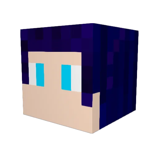 XxSapphire359 Minecraft avatar head, 3D render