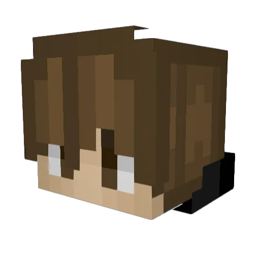 XxShadowFairyxX Minecraft avatar head, 3D render