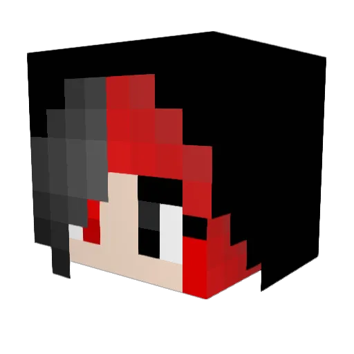 XxShadow_ClawxX Minecraft avatar head, 3D render