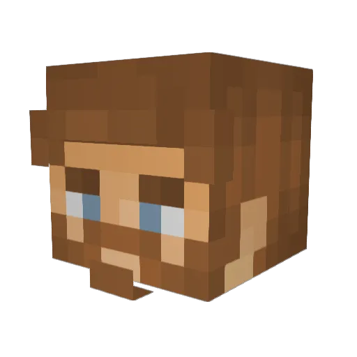 XxSouthSidexX Minecraft avatar head, 3D render