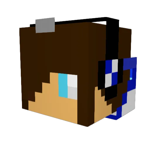 XxSuperMinerXx23 Minecraft avatar head, 3D render