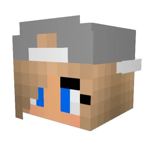 XxSweetyxX Minecraft avatar head, 3D render