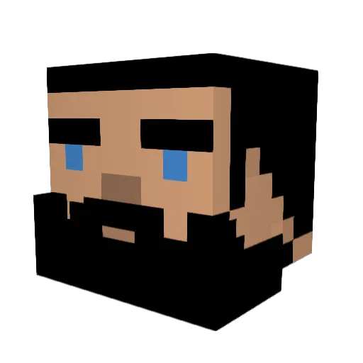 XxThatGuyxX108 Minecraft avatar head, 3D render