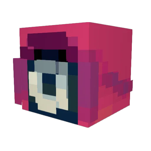 XxTheTortxX Minecraft avatar head, 3D render
