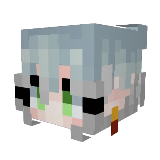 XxThunder_ClapxX Minecraft avatar head, 3D render