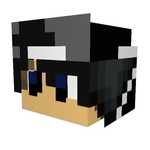 XxTimeLPxX Minecraft avatar head, 3D render