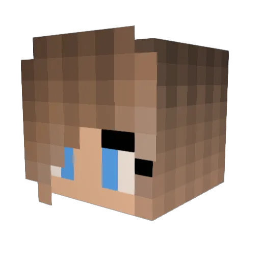 XxTruliexX Minecraft avatar head, 3D render