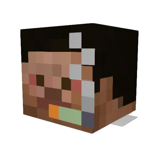 XxTuReKxX Minecraft avatar head, 3D render
