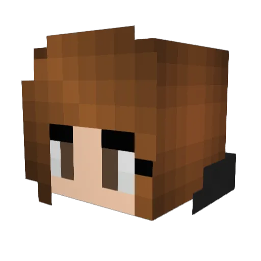 XxUni_CaTxX Minecraft avatar head, 3D render