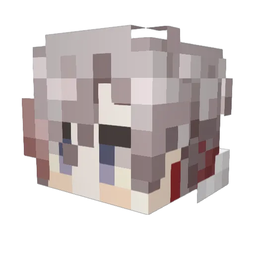 XxVampyrxX Minecraft avatar head, 3D render