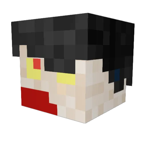 XxVichosDemonxX Minecraft avatar head, 3D render