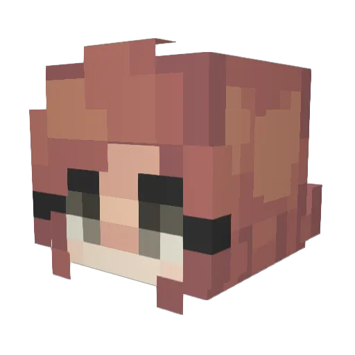 XxViennaxX Minecraft avatar head, 3D render