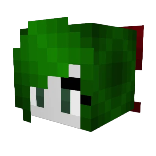 XxWallFlowerxX Minecraft avatar head, 3D render