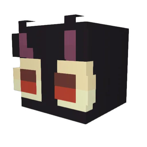 XxWolf_PackxX Minecraft avatar head, 3D render