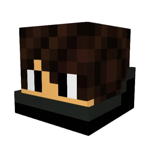 XxXBillzXxX Minecraft avatar head, 3D render