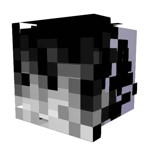 XxXChewwXxX Minecraft avatar head, 3D render