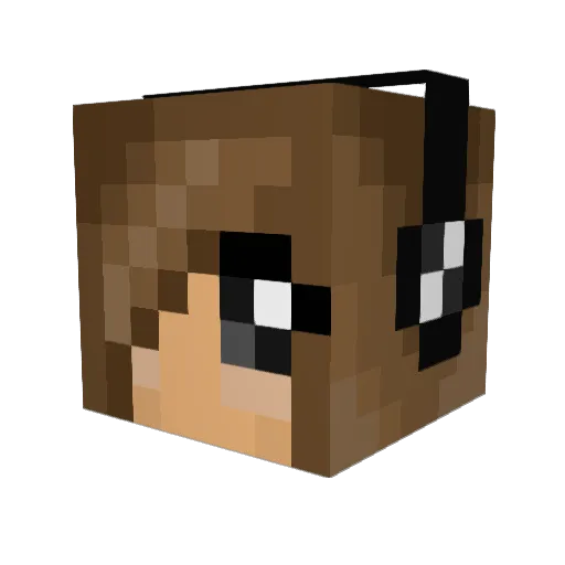 XxXMurderZXxX Minecraft avatar head, 3D render