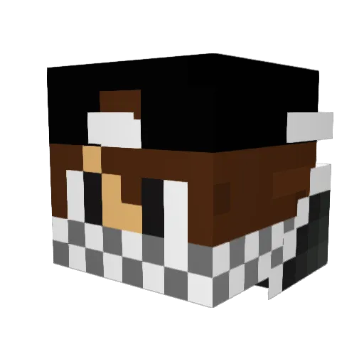 XxX_BABY_XxX Minecraft avatar head, 3D render