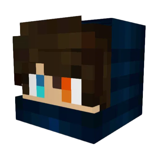 XxX_Baronek_XxX Minecraft avatar head, 3D render