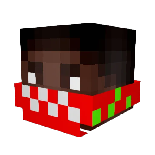 XxXbadmagicXxX Minecraft avatar head, 3D render