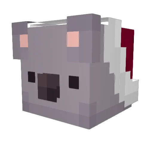 XxXbraydogXxX Minecraft avatar head, 3D render