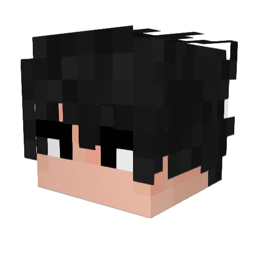 XxXitao Minecraft avatar head, 3D render