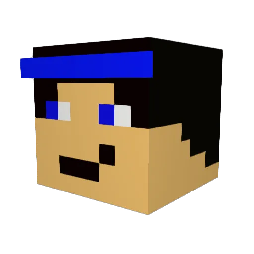 XxXpatriotsXxX Minecraft avatar head, 3D render