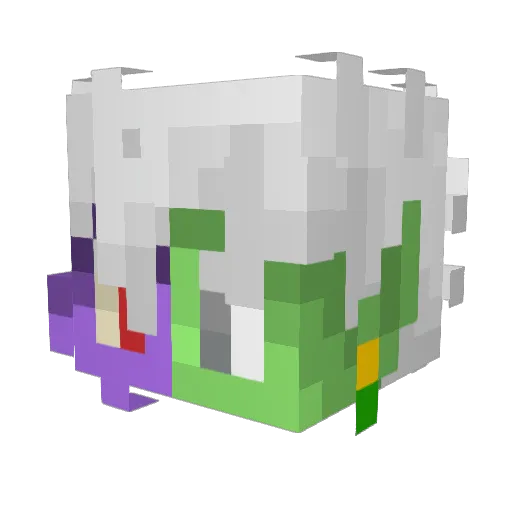 XxYOGURTxX Minecraft avatar head, 3D render