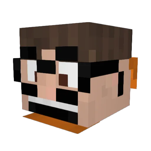 XxYuToxX Minecraft avatar head, 3D render