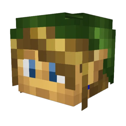 XxZERO_ELITExX Minecraft avatar head, 3D render