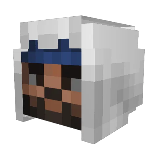 XxZimmerxX Minecraft avatar head, 3D render