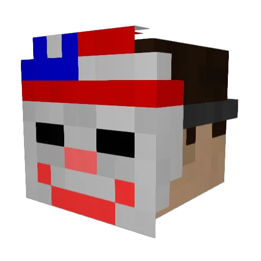 XxZombieElitexX Minecraft avatar head, 3D render