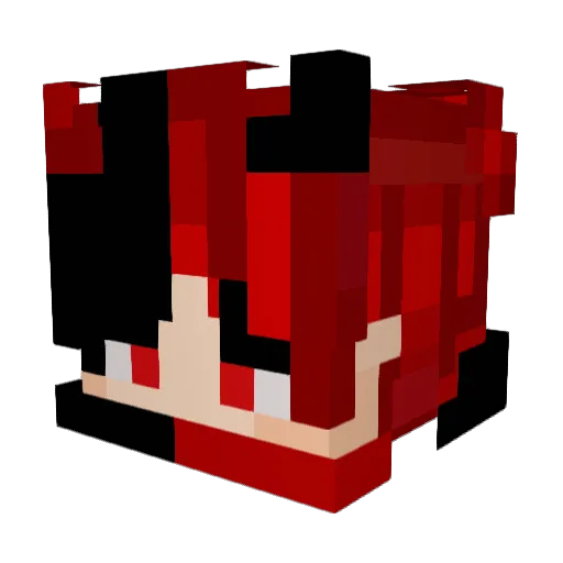 Xx_1First1_xX Minecraft avatar head, 3D render