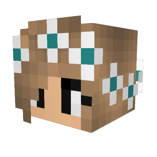 Xx_Catqueen_xX Minecraft avatar head, 3D render
