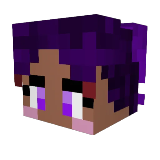 Xx_Cece_xX Minecraft avatar head, 3D render