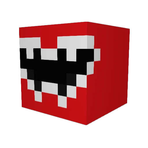 Xx_F3AST_xX Minecraft avatar head, 3D render