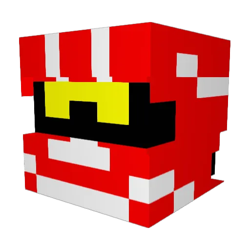 Xx_Frost_xX29 Minecraft avatar head, 3D render
