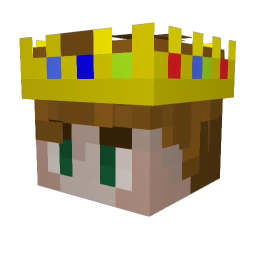 Xx_Golden_Ken_xX Minecraft avatar head, 3D render