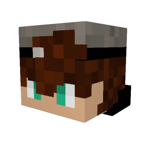 Xx_HyperStar_xX Minecraft avatar head, 3D render