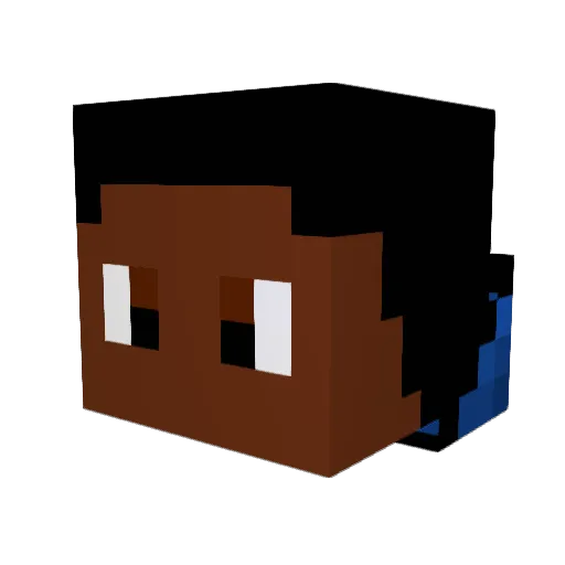 Xx_Kazu_xX Minecraft avatar head, 3D render