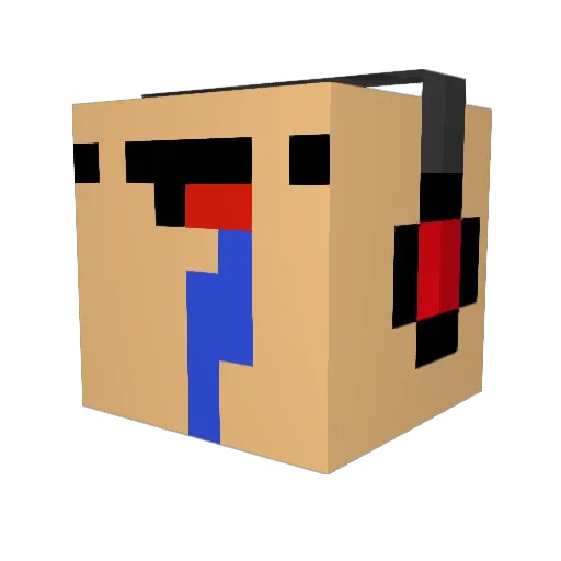 Xx_King_LBJ_Xx Minecraft avatar head, 3D render