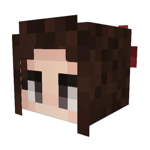 Xx_LuckyVicky_xX Minecraft avatar head, 3D render